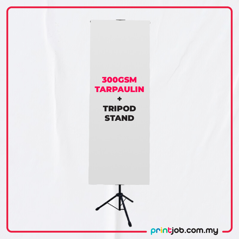 Tarpaulin 300gsm + Tripod Stand
